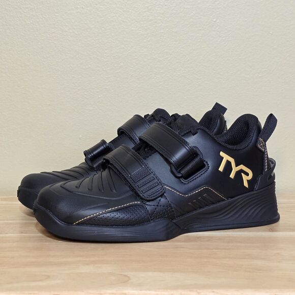 TYR L-2 Lifter Weightlifting Shoes Black Gold Women's Size 7 Men's Size 5.5 - Picture 3 of 7